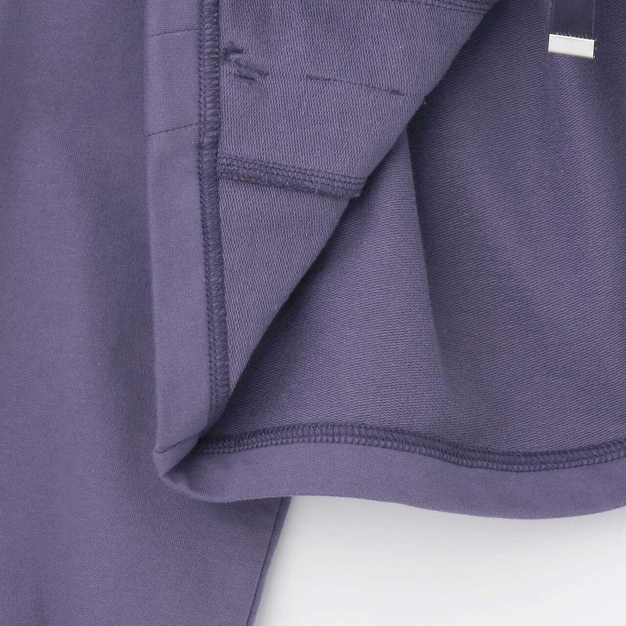 Lace-up Short Parka & Tank Top Set,Navy, large image number 6