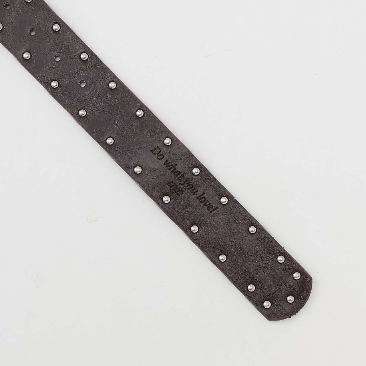 [LTXC] Heart Buckle Studded Belt,Brown, large image number 3
