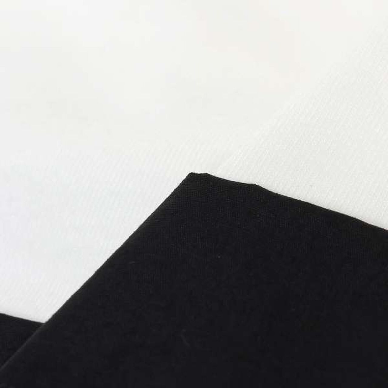 Layered Peplum Half T-Shirt,Black, large image number 7