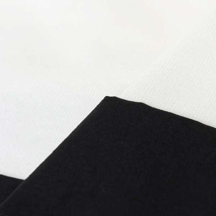 Layered Peplum Half T-Shirt,Black, medium image number 7