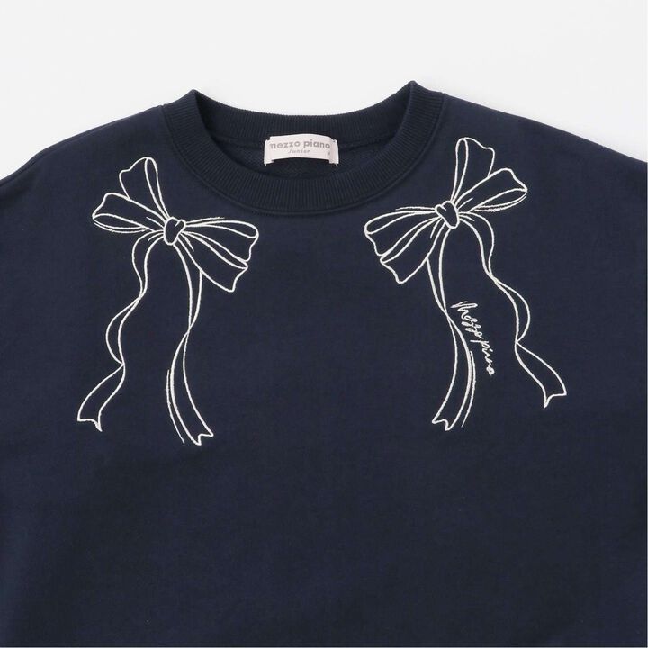 Lace Layered Sweatshirt,Lavender, medium image number 4