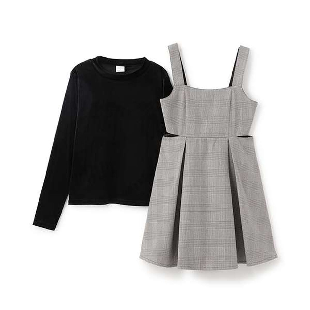 [DHOLIC] Inner Lining Included Jumper Skirt,Mocha tea, large image number 13