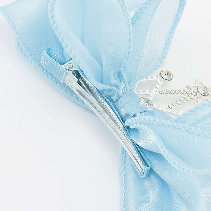 Halloween Big Ribbon Tiara Hair Clip,Sax blue, medium image number 6