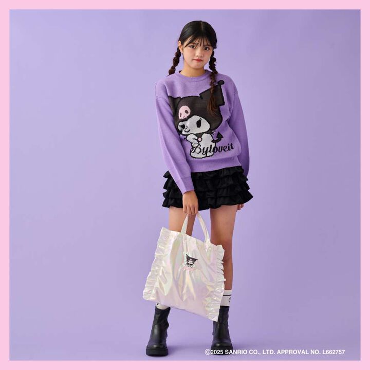 Kuromi Side Frill Bag,Pink, medium image number 3