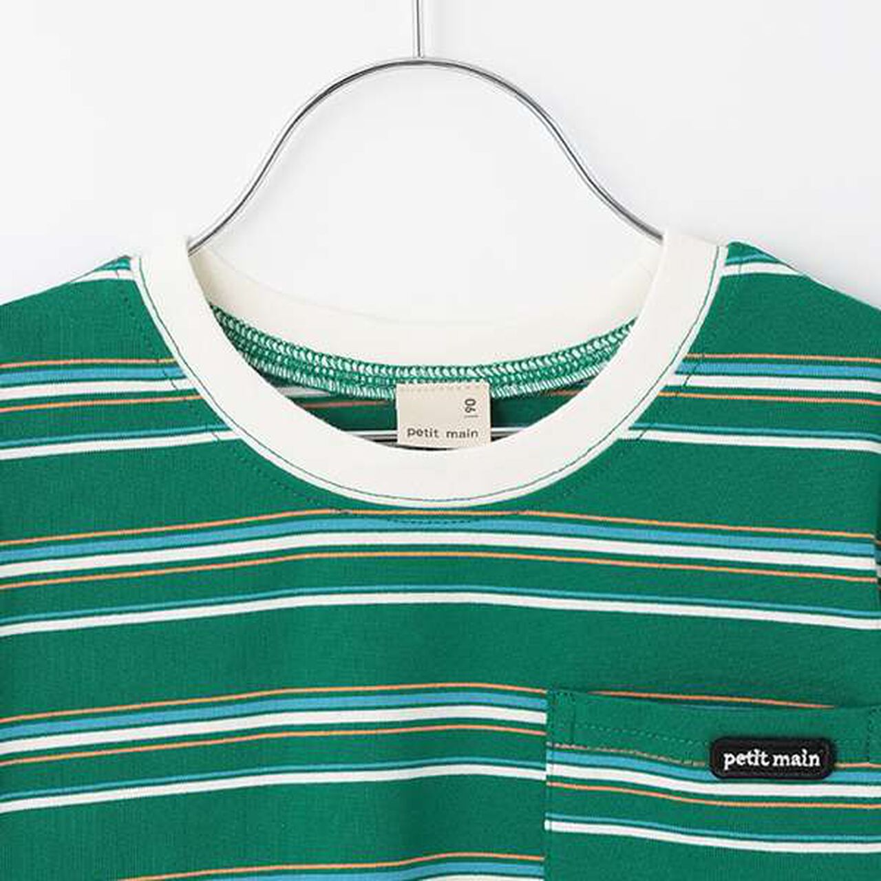 Anti-Stain Multi Stripe Short Sleeve T-Shirt,Brown, large image number 16