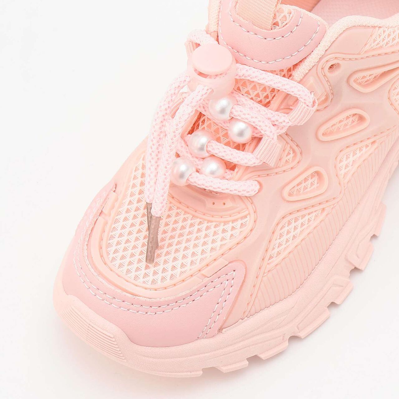 Pearl-Accented Sneakers [Kids] [Girls],Pink, large image number 8