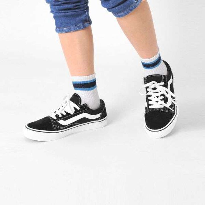 Short-Length Line Socks Set of 3 A,Multi color, medium image number 3