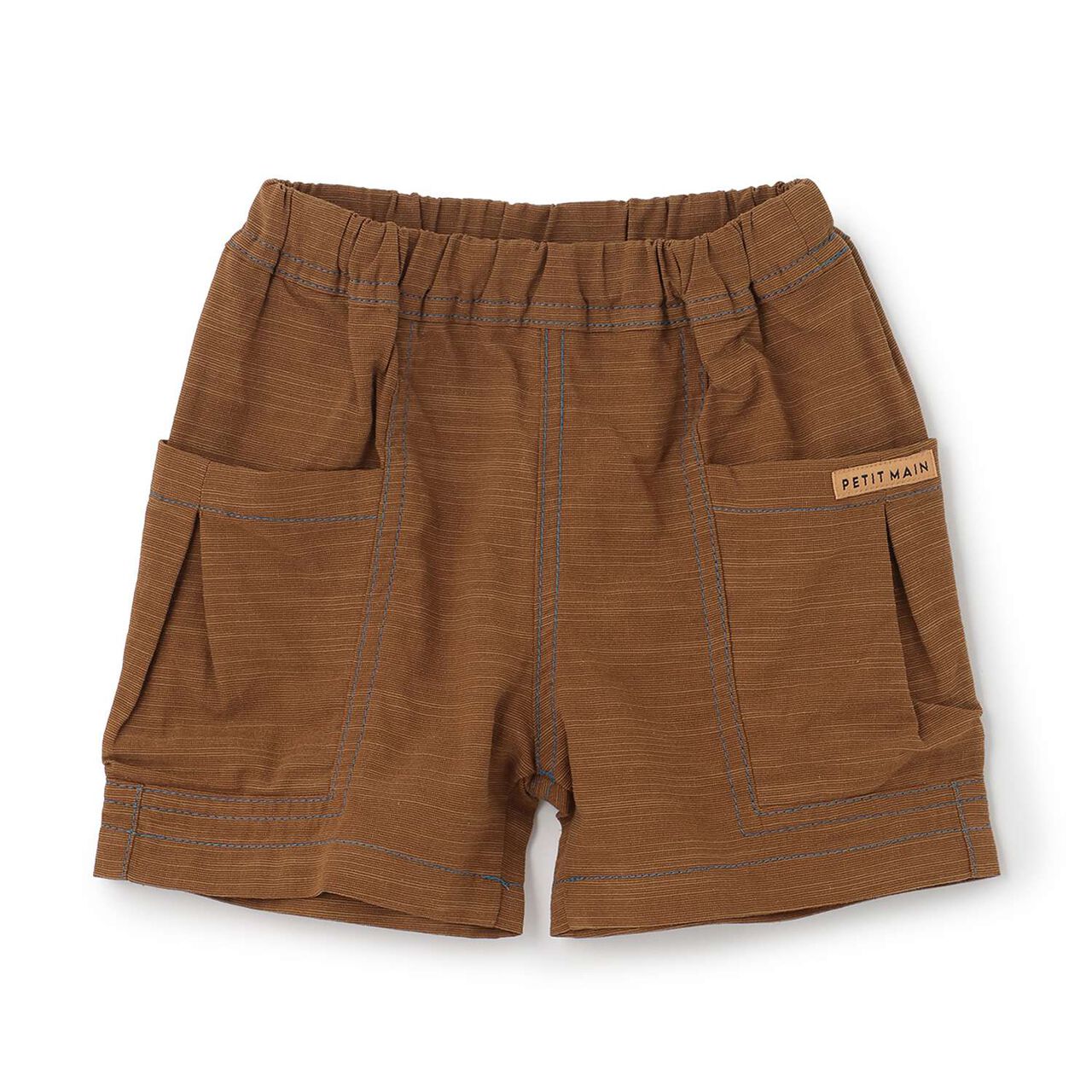 Cotton Rayon Woven Shorts,Sax blue, large image number 7