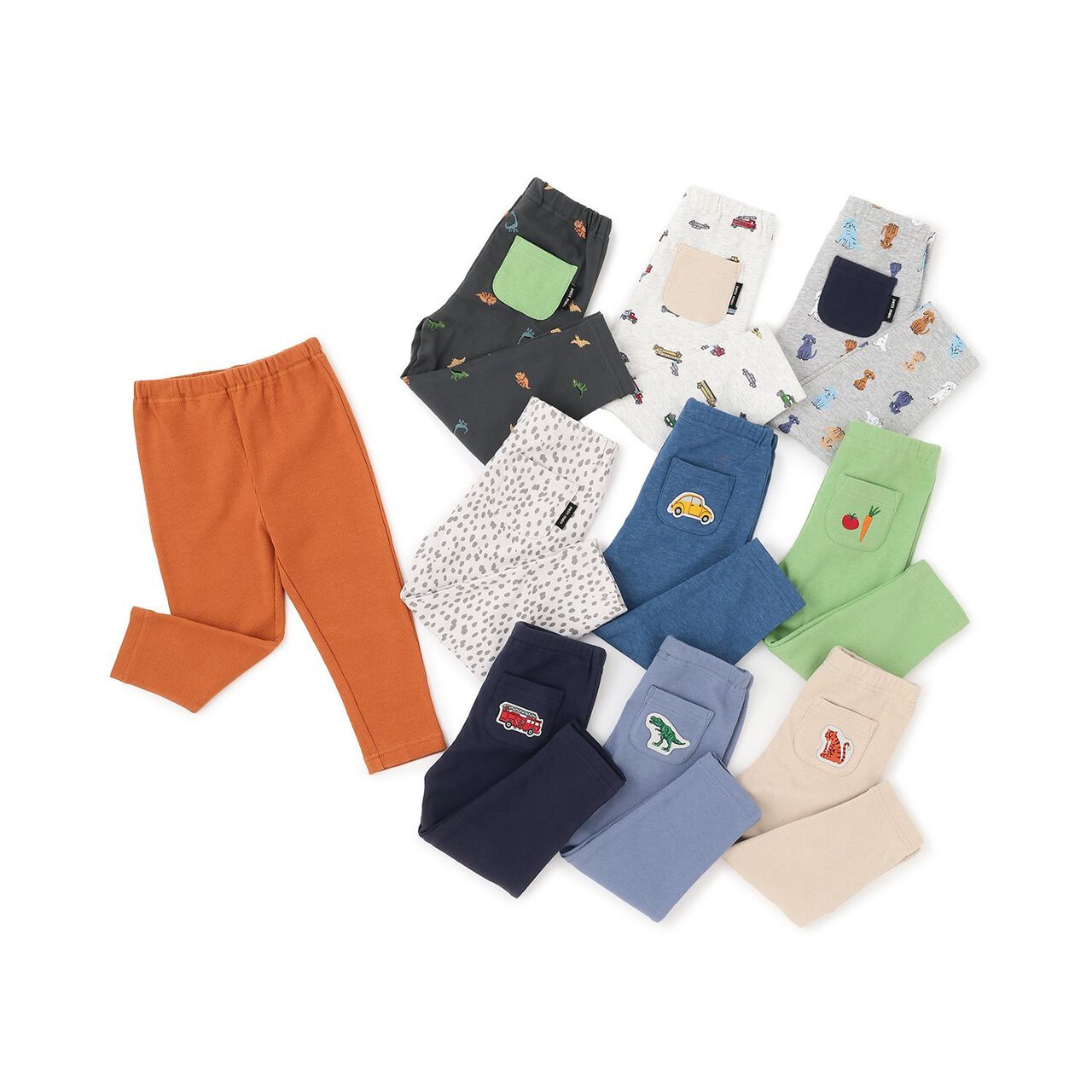 [Affordable] Boys 10-Length Leggings,Light green, large image number 24