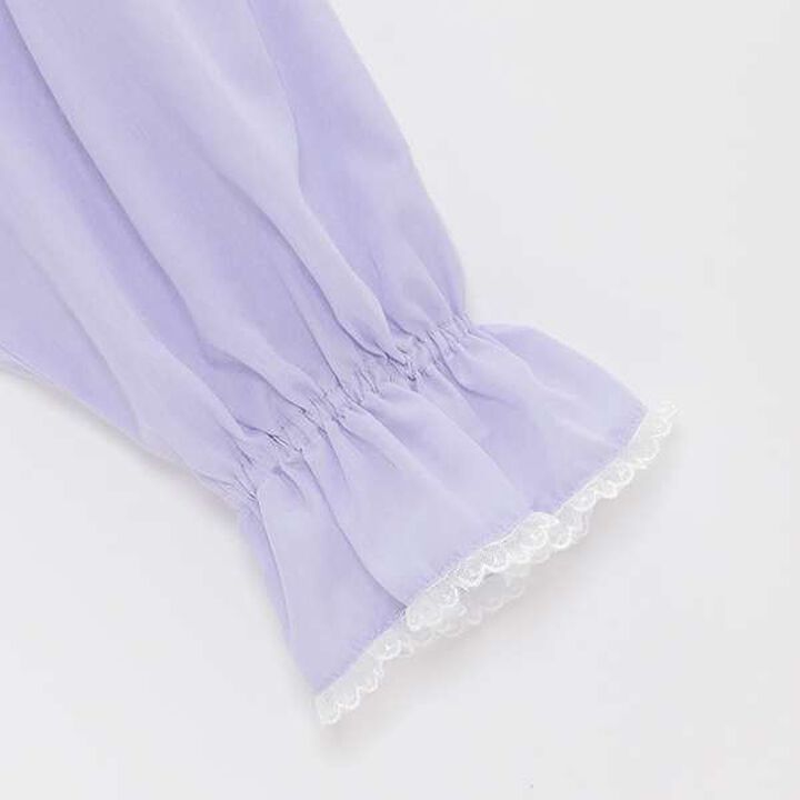 Frill Sailor Blouse & Tank Top Set,Sax blue, medium image number 14