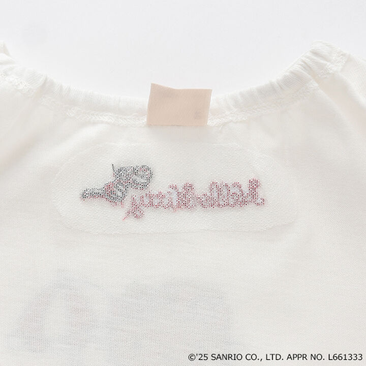 [Sanrio Characters] Cold Shoulder Graphic T-Shirt,Sax blue, medium image number 23