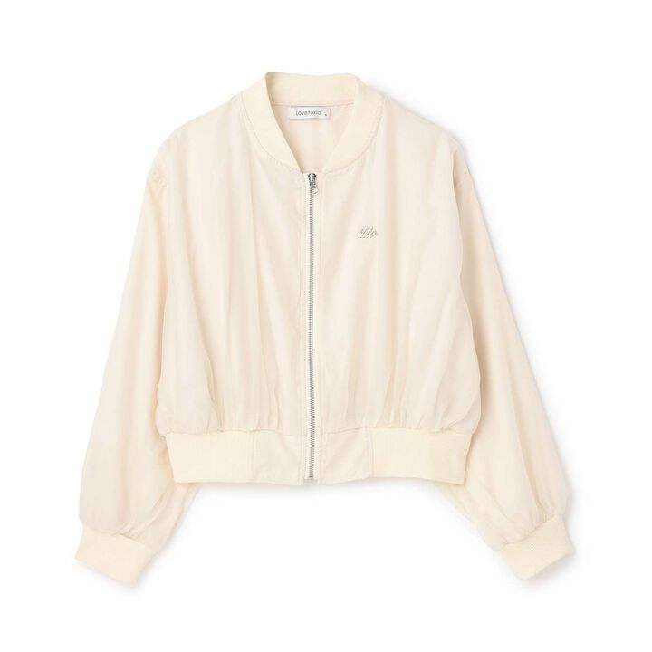 Sheer Bomber Jacket,, medium