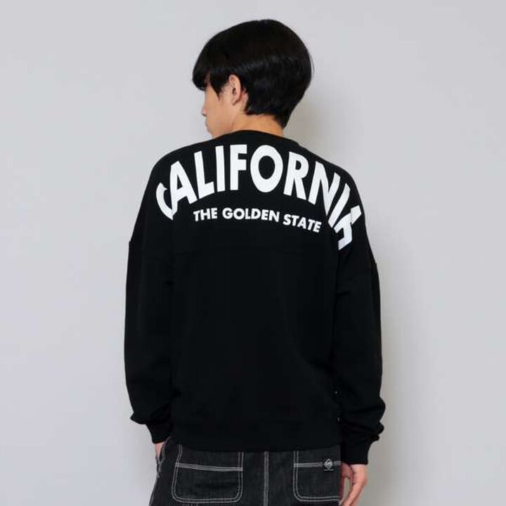 Pilling Resistant Durable Material Back Wide Logo Print Big Sweatshirt,Blue, medium image number 11