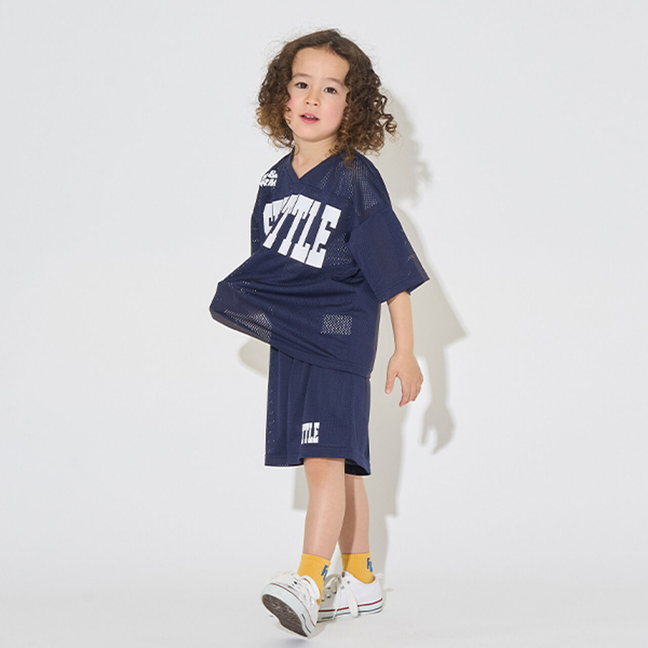 [Set Up Compatible] V-Neck Mesh Top,Purple, large image number 4