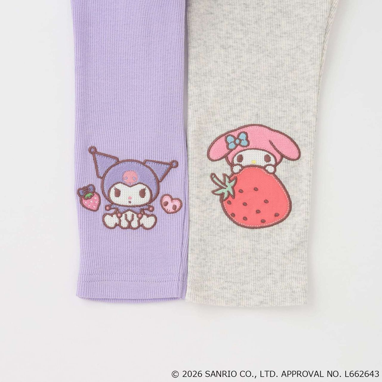 My Melody / Kuromi Leggings,Light gray, large image number 3