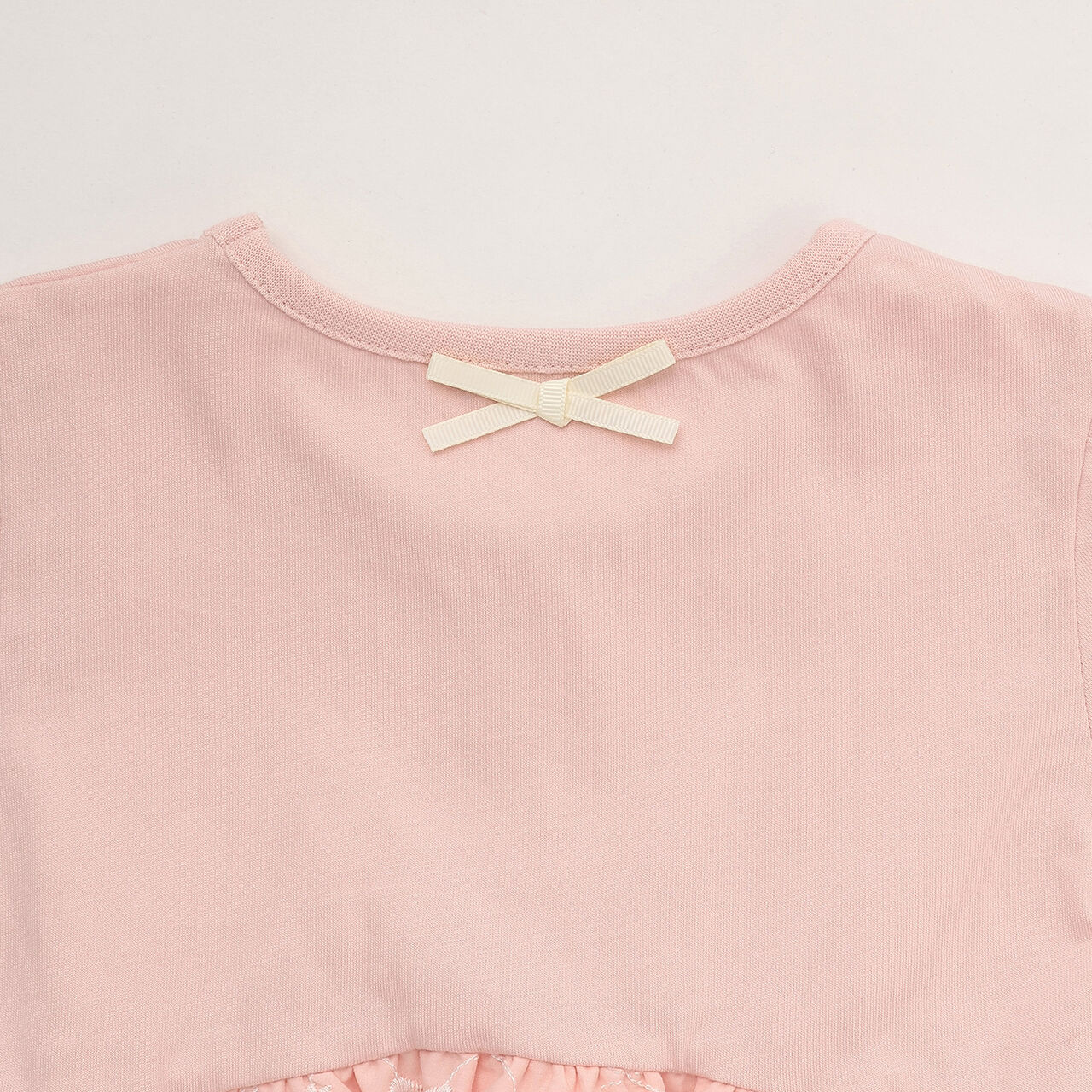 緞帶刺繡拼接上衣,黑色, large image number 15