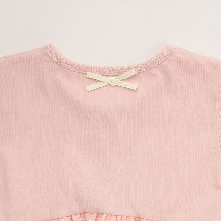 緞帶刺繡拼接上衣,黑色, medium image number 15