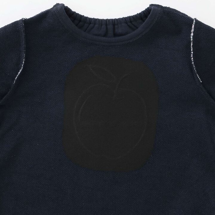 Apple Sweatshirt,Navy, medium image number 3