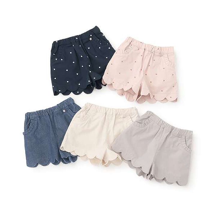 [Link] Scallop Trim Shorts (Kids Size),Navy, medium image number 15