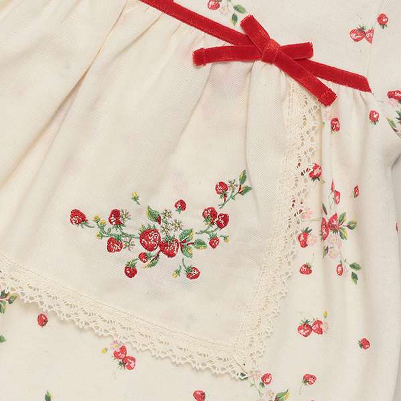 Wild Strawberry One-Piece Dress Suit,Pearl white, large image number 7