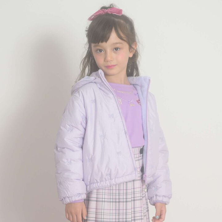 Alice Necklace Embroidery Long-Sleeve T-Shirt,Lavender, medium image number 3