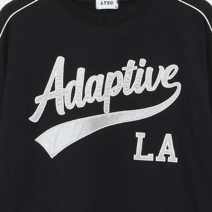 [LTXC] Quick-Dry Appliqu&eacute; Long Sleeve T-Shirt,Black, medium image number 11
