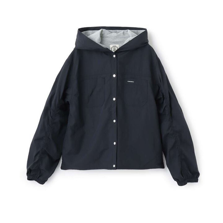 [130cm有] UV防護&middot;防潑水&middot;花粉防護連帽外套內裡3WAY短夾克,米白色, medium image number 19