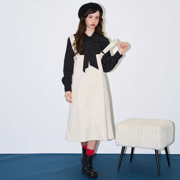 [AMI] High-Waist Jumper Skirt,Black, medium image number 4