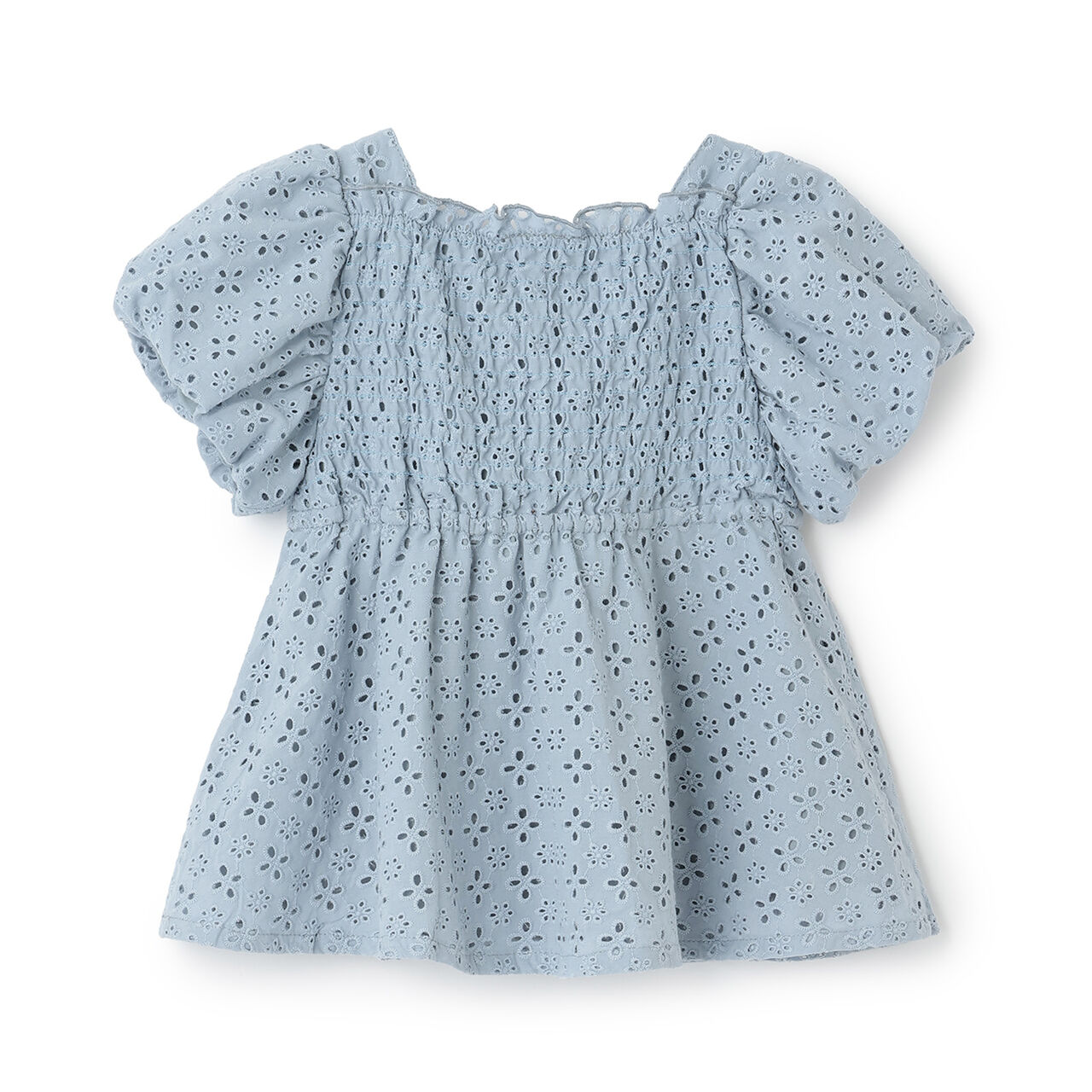 [Link] Lace Puff Sleeve Tunic,Turquoise, large image number 14