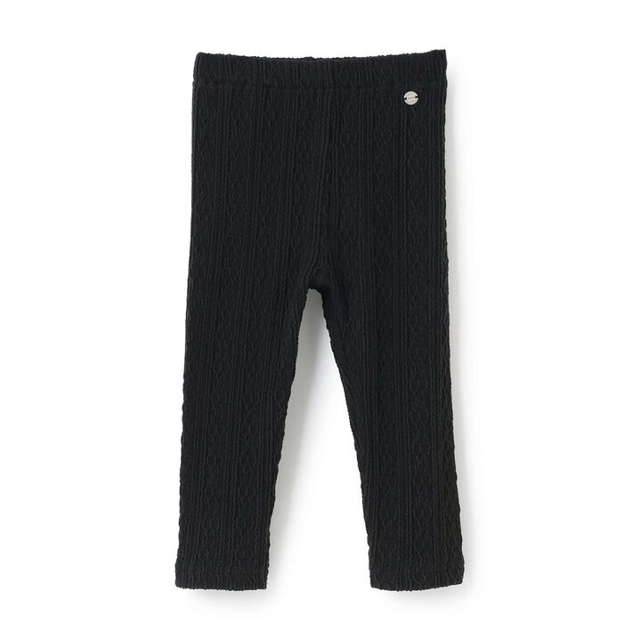 Shea Butter Jacquard Leggings,Black, medium image number 0