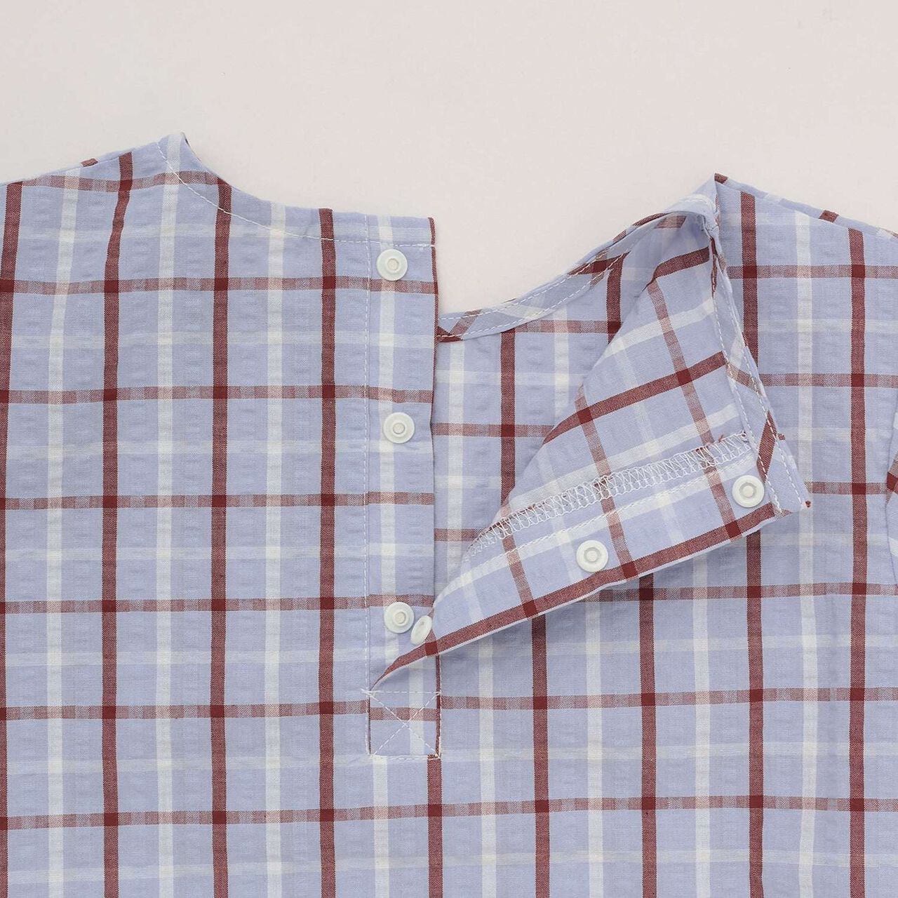 [Fujimoto Miki Collaboration] Boys Checkered Outfit Set,Pearl white, large image number 12