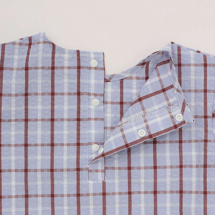 [Fujimoto Miki Collaboration] Boys Checkered Outfit Set,Pearl white, medium image number 12