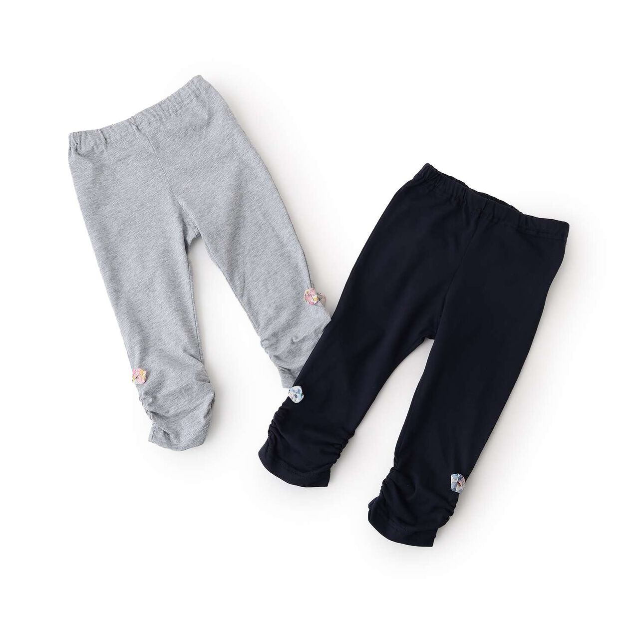 9/10 Length Betsy Ribbon Leggings,Gray, large image number 5