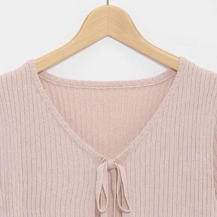 Shimmer Cardigan with Inner Layer,Lavender, medium image number 13