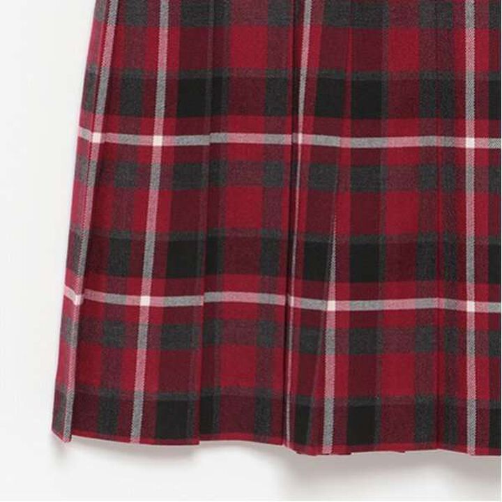 Heart Mini Bag Included Custom Check Pleated Skirt,Deep red, medium image number 18