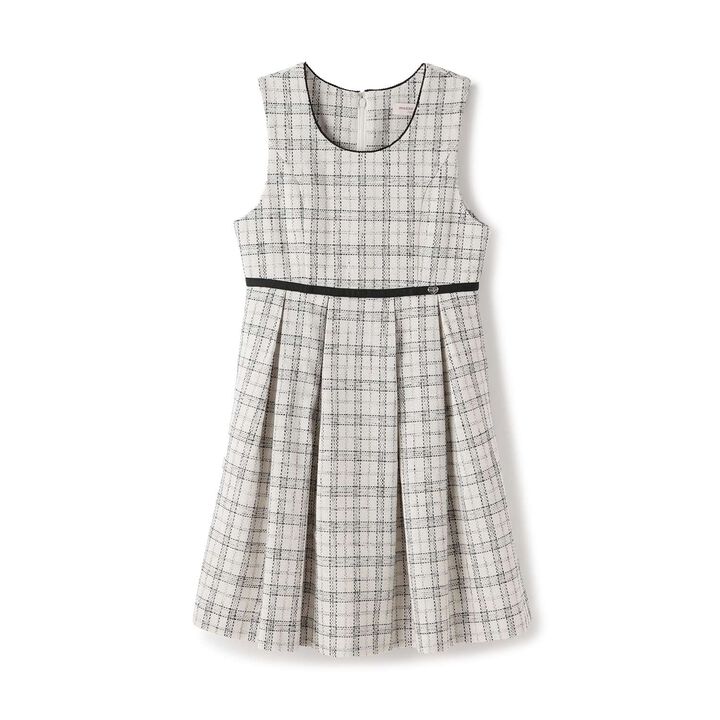 Tweed Jumper Skirt♪,Ivory, medium image number 11