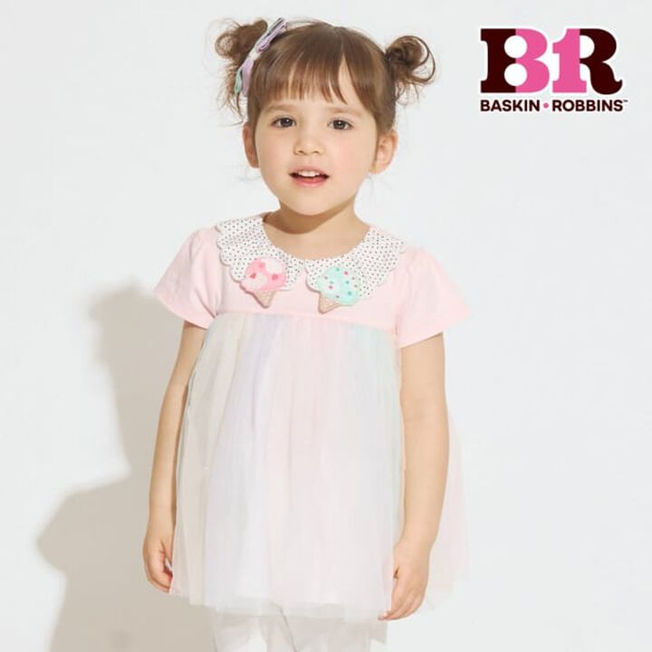[31 Ice Cream] Tulle Tunic,Pink, medium image number 0