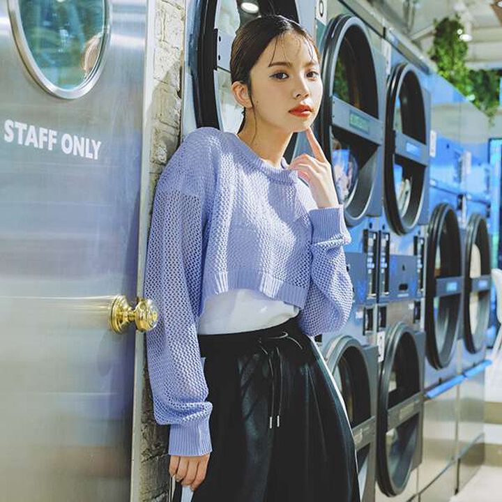 LTXC - Mesh Knit with Inner Layer,Black, medium image number 22