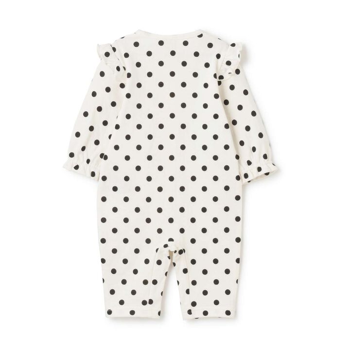 Lace Frill Coverall,Yellow, medium image number 1