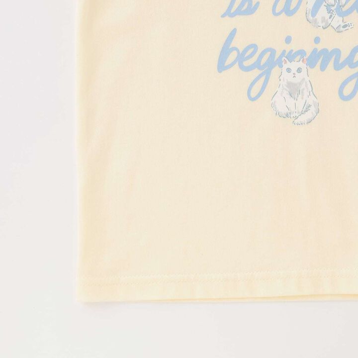 [100% Cotton] Sherbet T-Shirt [UV Cool Touch & Shape-Retaining] Assorted 7 Patterns T-Shirt [Kids Girls],Pearl white, medium image number 11