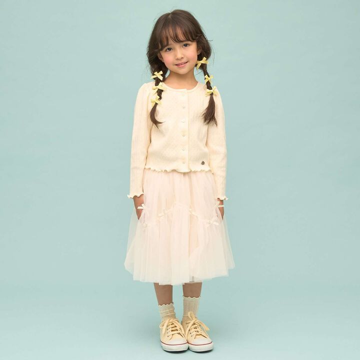 [UV Processing] Patterned Mesh Cardigan,Blue gray, medium image number 15