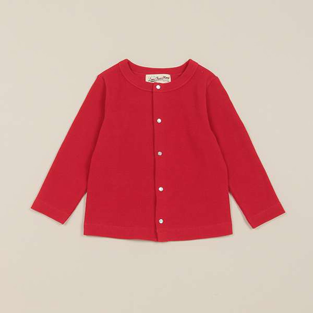 Ribbed Cardigan,Red, large image number 0