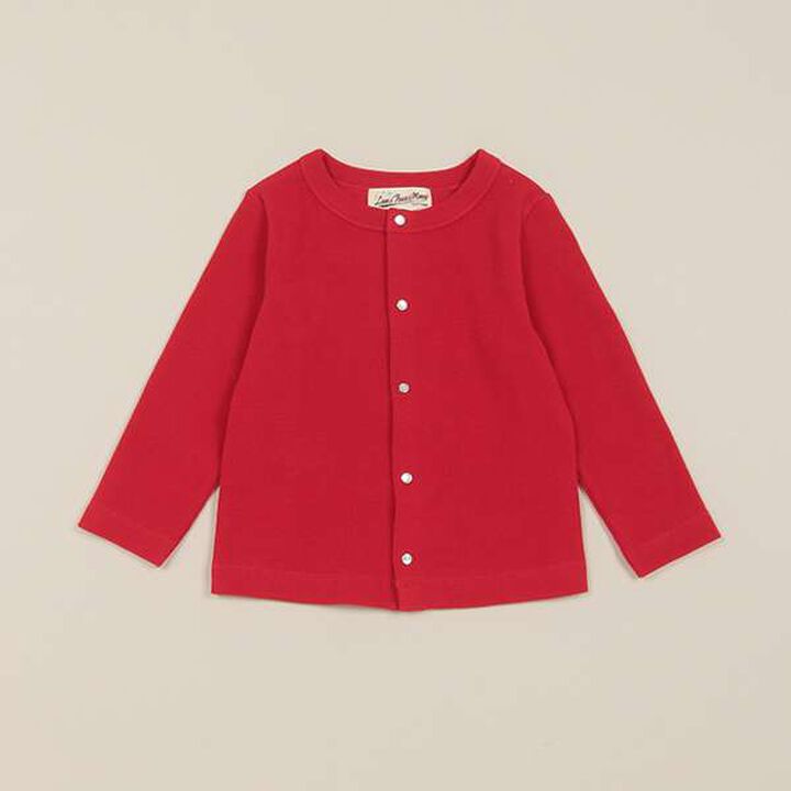 Ribbed Cardigan,Red, medium image number 0