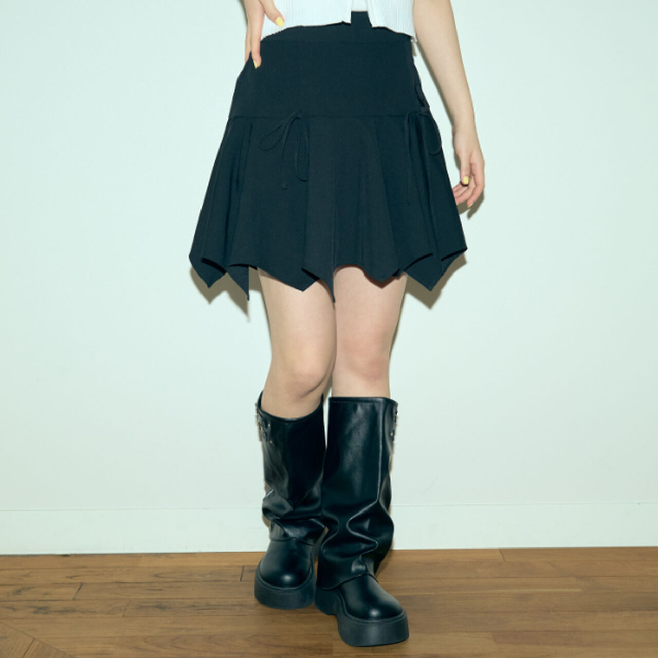 Transforming Hem Skirt,Gray, large image number 14