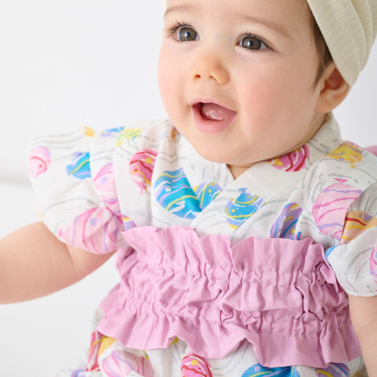 Baby GIRLS Jinbei Set,Ivory, large image number 3