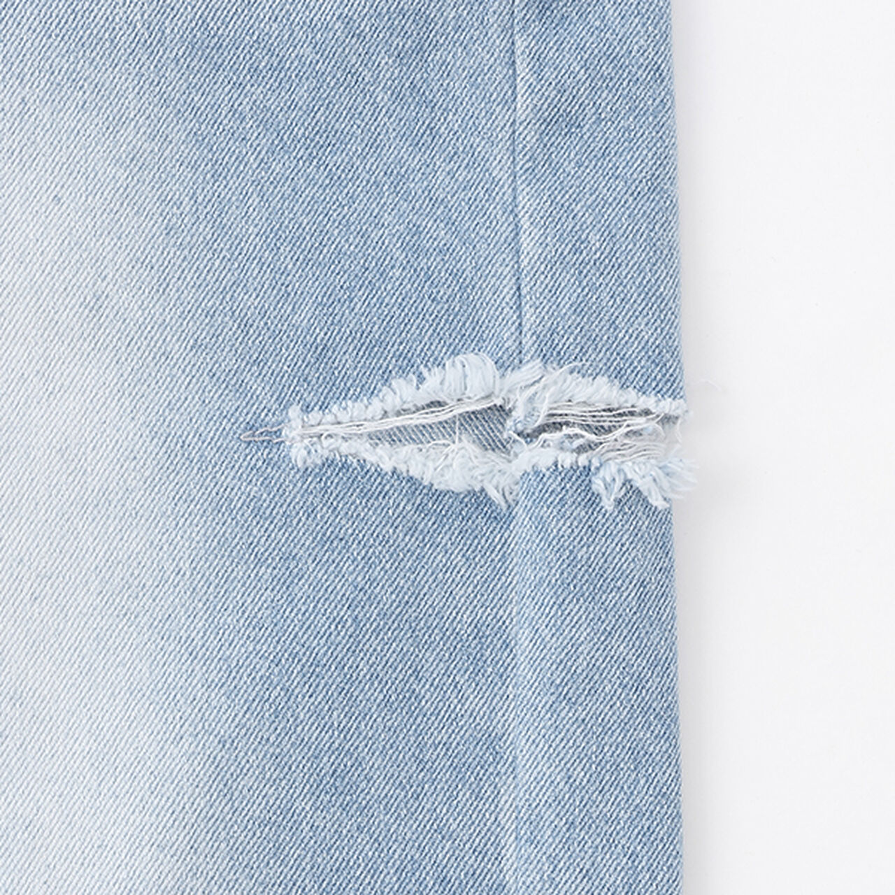 Damage Loose Denim,Black, large image number 8