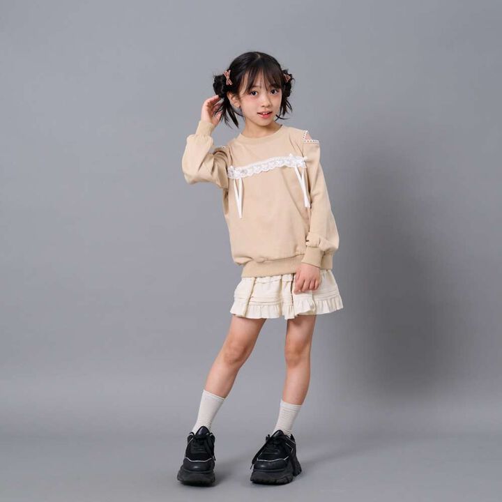 Calla Crepe Tiered Skirt,Black, medium image number 2