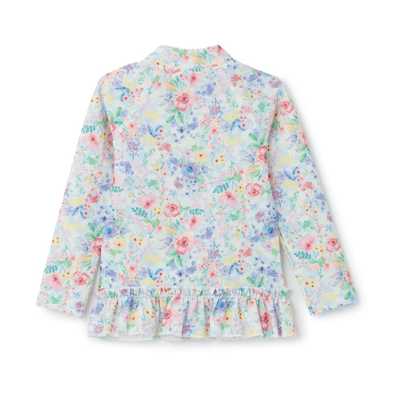 [SWIM] Girls' Floral Pattern Rash Guard [UV Protection],Pink, large image number 2