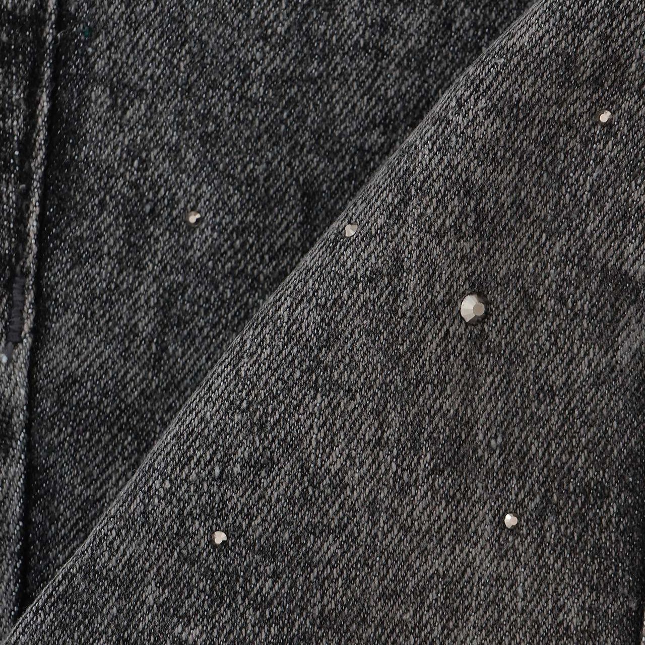 [Stretch] Sparkling Flare Denim Pants,Blue, large image number 17