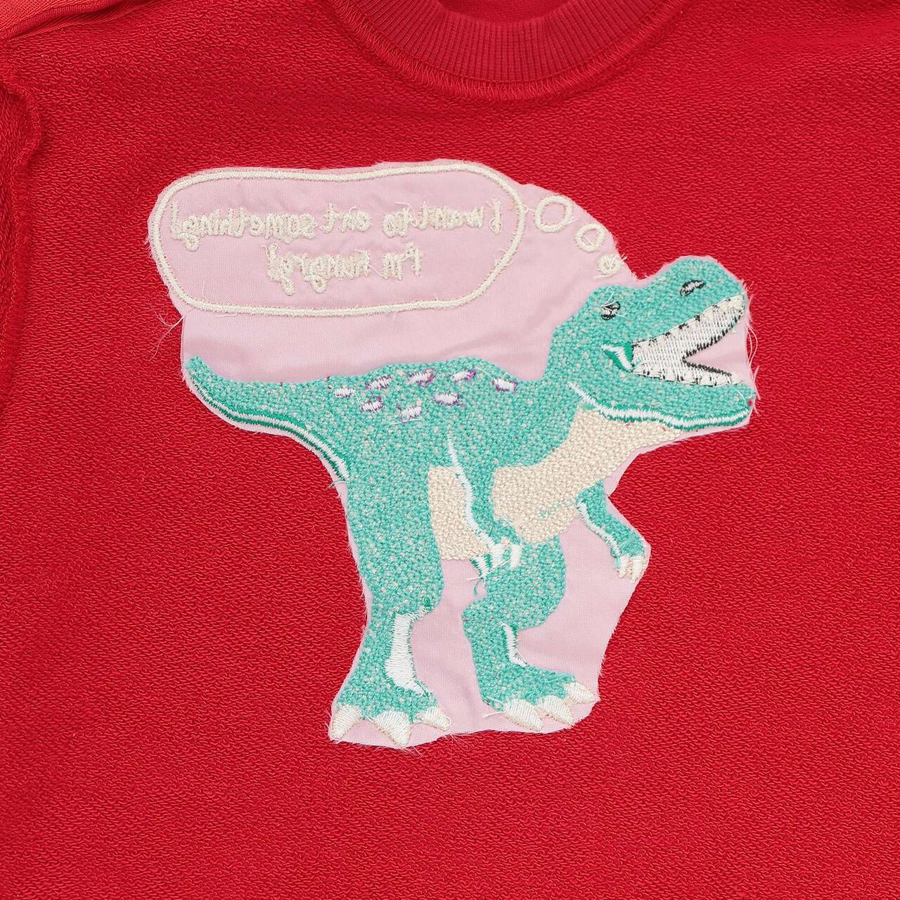 [Restock] Dinosaur Sagara Sweatshirt,Red, large image number 4